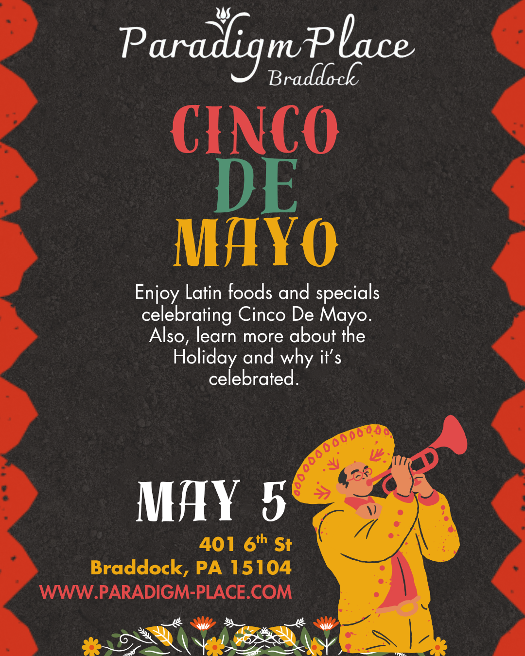 Cinco de Mayo event flyer