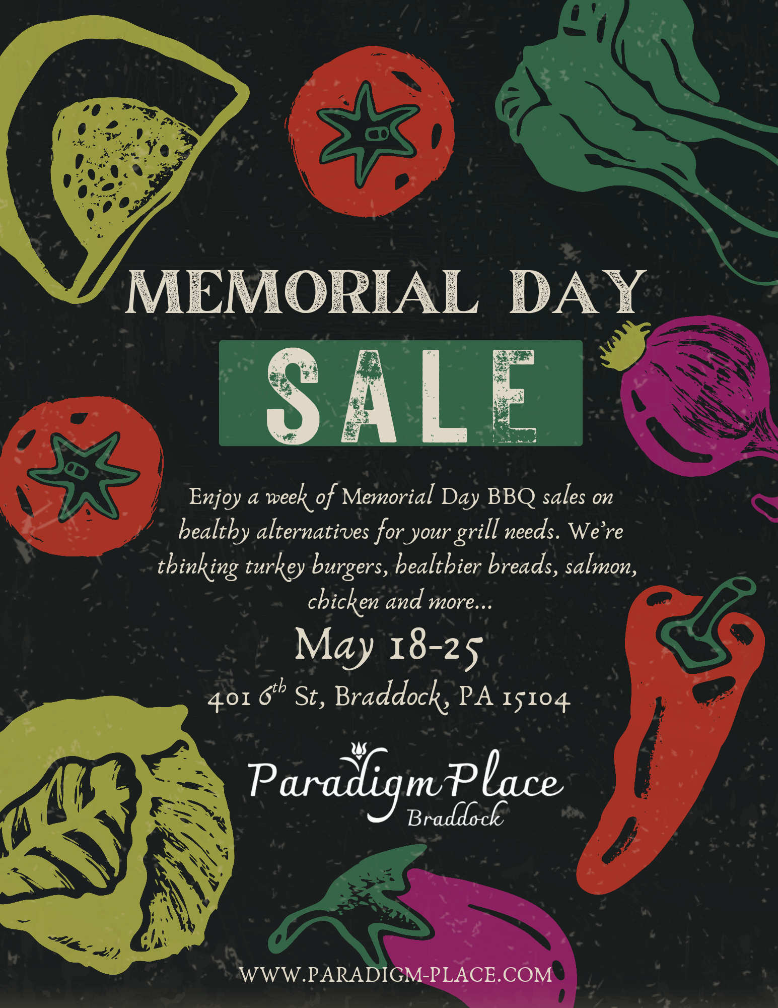 Memorial Day event flyer